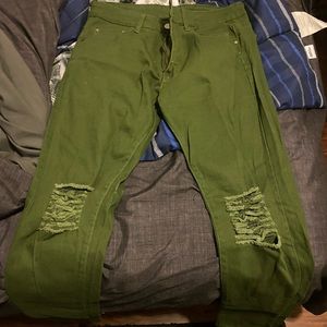 Green jeans/cargos